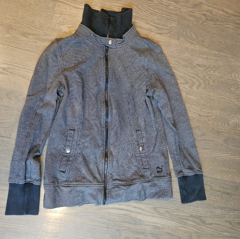 Puma Women's Dark Gray Bomber Jacket